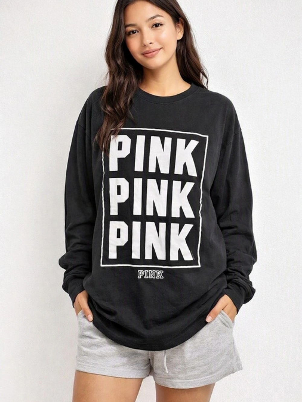 Victoria's Secret Pink Graphic Sweatshirt Size Medium